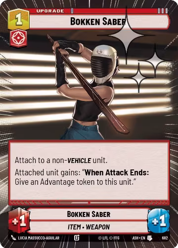Bokken Saber (Hyperspace Foil) (682), Ashes of the Empire — Star Wars card price