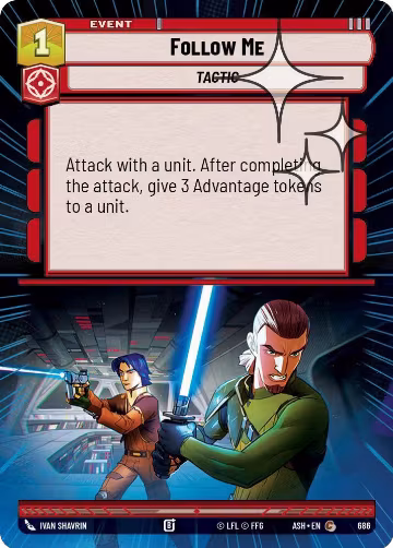 Follow Me (Hyperspace Foil) (686), Ashes of the Empire — Star Wars card price