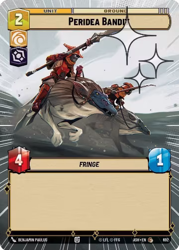 Peridea Bandit (Hyperspace Foil) (692), Ashes of the Empire — Star Wars card price