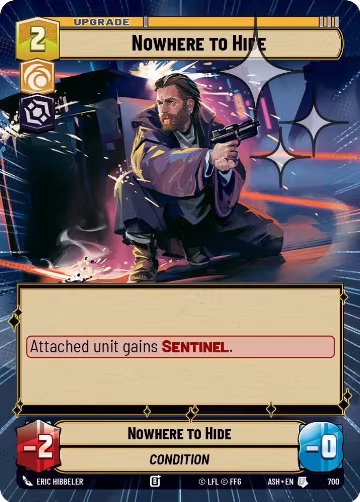 Nowhere to Hide (Hyperspace Foil) (700), Ashes of the Empire — Star Wars card price