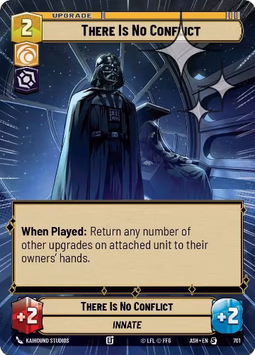 There Is No Conflict (Hyperspace Foil) (701), Ashes of the Empire — Star Wars card price