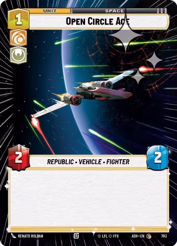 Open Circle Ace (Hyperspace Foil) (703), Ashes of the Empire — Star Wars card price
