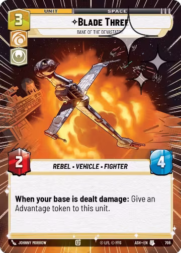 Blade Three - Bane of the Devastator (Hyperspace Foil) (706), Ashes of the Empire — Star Wars card price
