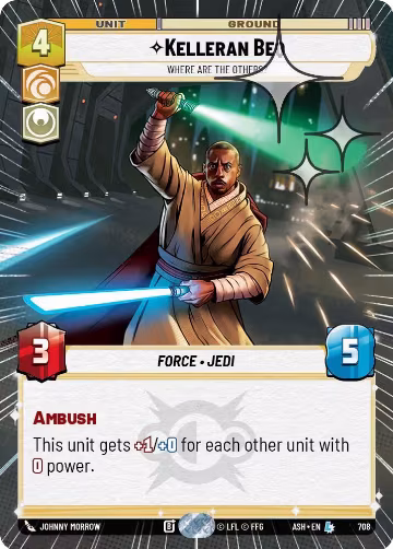 Kelleran Beq - Where are the Others? (Hyperspace Foil) (708), Ashes of the Empire — Star Wars card price