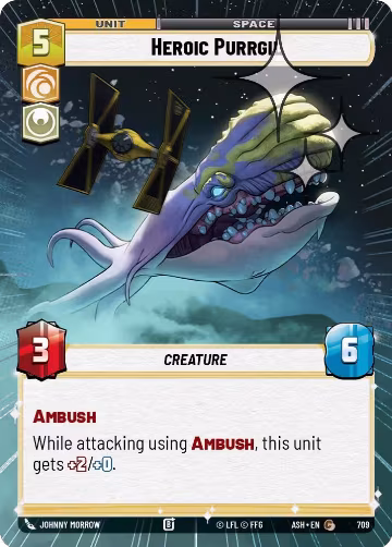 Heroic Purrgil (Hyperspace Foil) (709), Ashes of the Empire — Star Wars card price