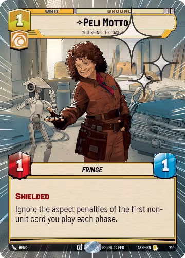 Peli Motto - You Bring the Cash? (Hyperspace Foil) (714), Ashes of the Empire — Star Wars card price
