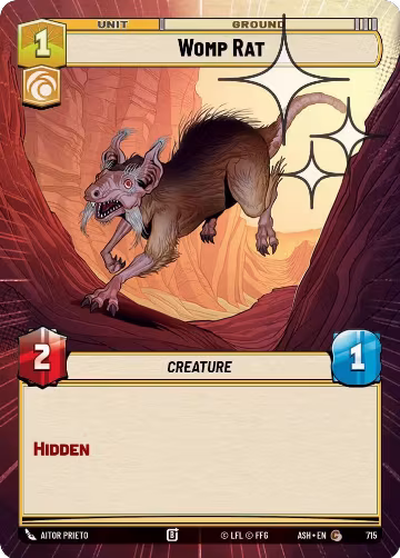 Womp Rat (Hyperspace Foil) (715), Ashes of the Empire — Star Wars card price