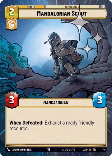 Mandalorian Scout (Hyperspace Foil) (718), Ashes of the Empire — Star Wars card price