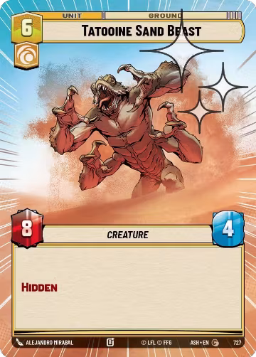 Tatooine Sand Beast (Hyperspace Foil) (727), Ashes of the Empire — Star Wars card price