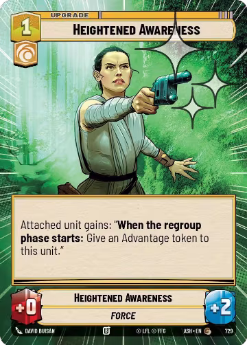 Heightened Awareness (Hyperspace Foil) (729), Ashes of the Empire — Star Wars card price