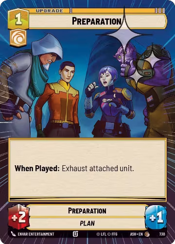 Preparation (Hyperspace Foil) (730), Ashes of the Empire — Star Wars card price