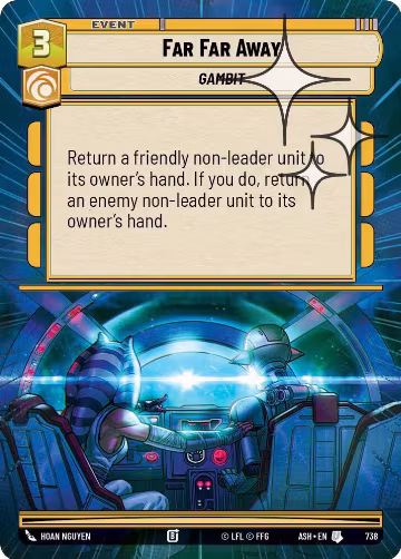 Far Far Away (Hyperspace Foil) (738), Ashes of the Empire — Star Wars card price