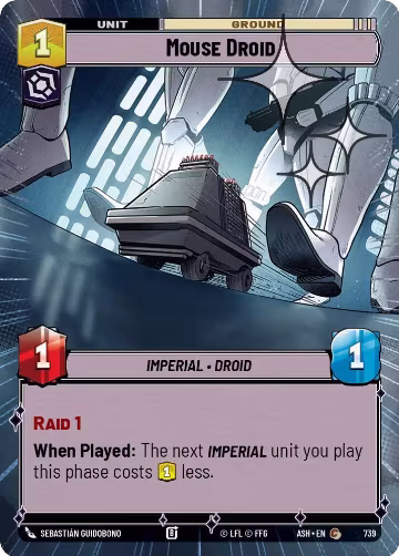 Mouse Droid (Hyperspace Foil) (739), Ashes of the Empire — Star Wars card price