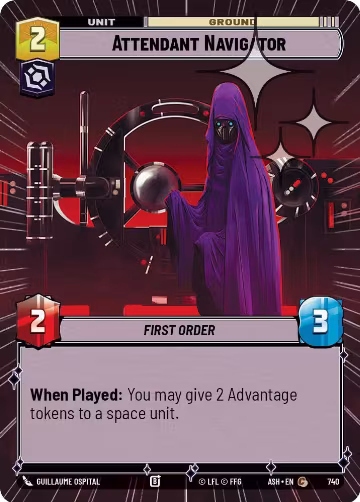 Attendant Navigator (Hyperspace Foil) (740), Ashes of the Empire — Star Wars card price