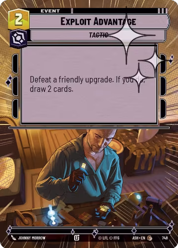 Exploit Advantage (Hyperspace Foil) (748), Ashes of the Empire — Star Wars card price