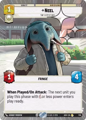 Neel - The Cutest Boy (Hyperspace Foil) (750), Ashes of the Empire — Star Wars card price