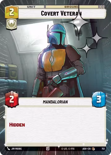 Covert Veteran (Hyperspace Foil) (751), Ashes of the Empire — Star Wars card price