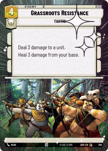 Grassroots Resistance (Hyperspace Foil) (760), Ashes of the Empire — Star Wars card price