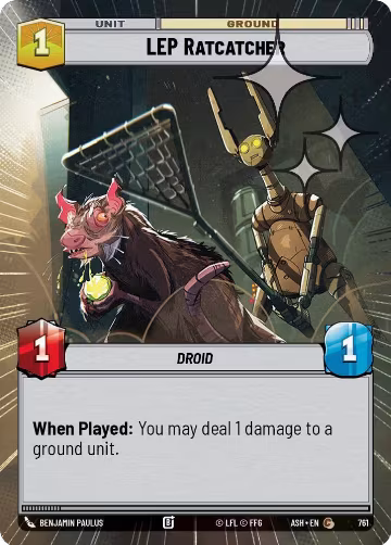 LEP Ratcatcher (Hyperspace Foil) (761), Ashes of the Empire — Star Wars card price