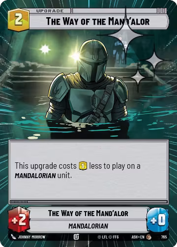 The Way of the Mand'alor (Hyperspace Foil) (765), Ashes of the Empire — Star Wars card price