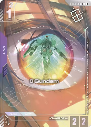 0 Gundam (Store Tournament Winner Pack 05) (GD03-063), Gundam Promotional Cards — Gundam card price