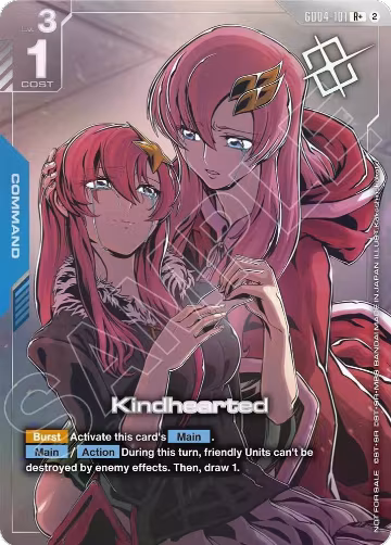 Kindhearted (Store Tournament Winner Pack 05) (GD04-101), Gundam Promotional Cards — Gundam card price