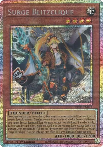 Surge Blitzclique (Starlight Rare) (CORI-EN011), Chaos Origins — Yu-Gi-Oh! card price