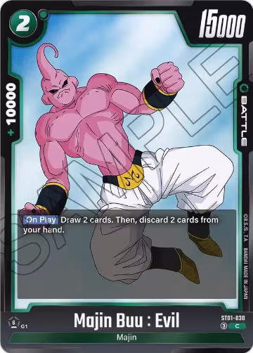 Majin Buu : Evil - ST01-030 (ST01-030), Story Booster 01 — DB Fusion card price