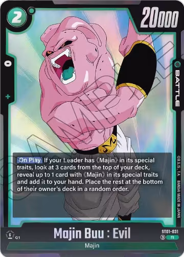 Majin Buu : Evil - ST01-031 (ST01-031), Story Booster 01 — DB Fusion card price