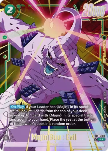 Majin Buu : Evil - ST01-031 (Alternate Art) (ST01-031), Story Booster 01 — DB Fusion card price