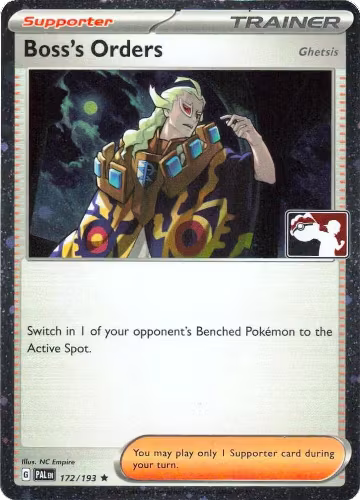 Boss's Orders [Ghetsis] - 172/193 (Cosmos Holo) (172/193), Prize Pack Series Cards — Pokémon card price