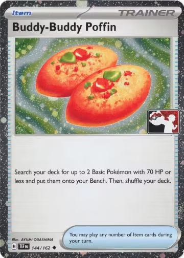 Buddy-Buddy Poffin - 144/162 (Cosmos Holo) (144/162), Prize Pack Series Cards — Pokémon card price