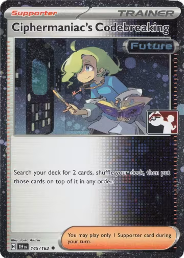 Ciphermaniac's Codebreaking - 145/162 (Cosmos Holo) (145/162), Prize Pack Series Cards — Pokémon card price