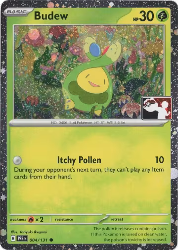 Budew - 004/131 (Cosmos Holo) (004/131), Prize Pack Series Cards — Pokémon card price