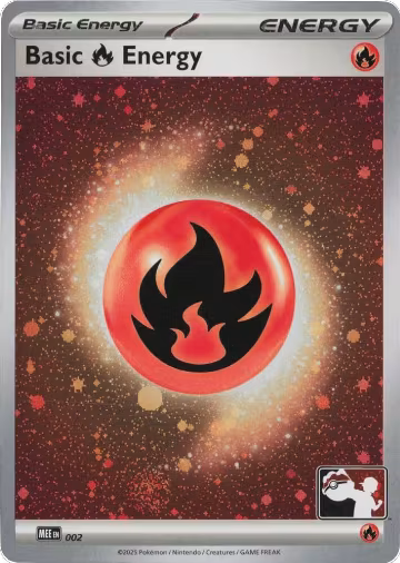 Basic Fire Energy - MEE 002 (Cosmos Holo) (002), Prize Pack Series Cards — Pokémon card price