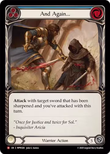 And Again... (MPW028), Mastery Pack Warrior — Flesh & Blood card price