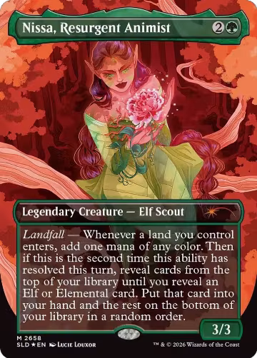 Nissa, Resurgent Animist (2658), Secret Lair Drop Series — Magic card price