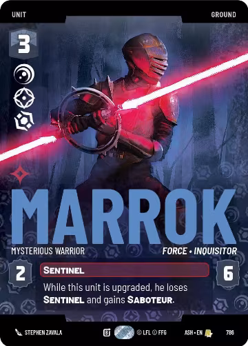 Marrok - Mysterious Warrior (Prestige) (786), Ashes of the Empire — Star Wars card price
