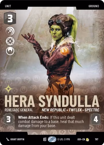 Hera Syndulla - Renegade General (Prestige) (787), Ashes of the Empire — Star Wars card price