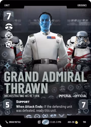 Grand Admiral Thrawn - Orchestrating His Return (Prestige) (788), Ashes of the Empire — Star Wars card price