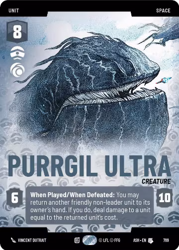 Purrgil Ultra (Prestige) (789), Ashes of the Empire — Star Wars card price