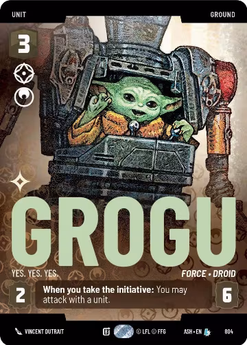 Grogu - Yes. Yes. Yes. (Prestige) (804), Ashes of the Empire — Star Wars card price