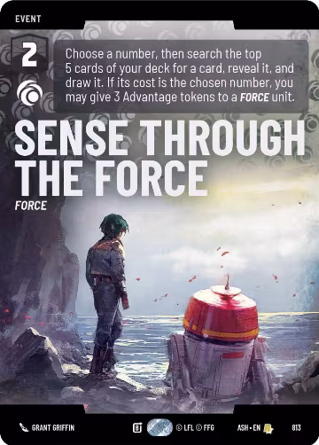 Sense Through the Force (Prestige) (813), Ashes of the Empire — Star Wars card price
