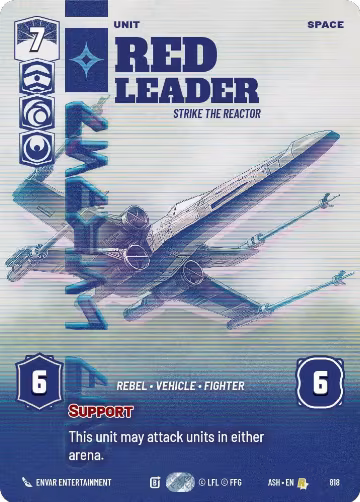 Red Leader - Strike the Reactor (Prestige) (818), Ashes of the Empire — Star Wars card price