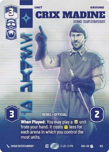 Crix Madine - Strike Team Strategist (Prestige) (821), Ashes of the Empire — Star Wars card price