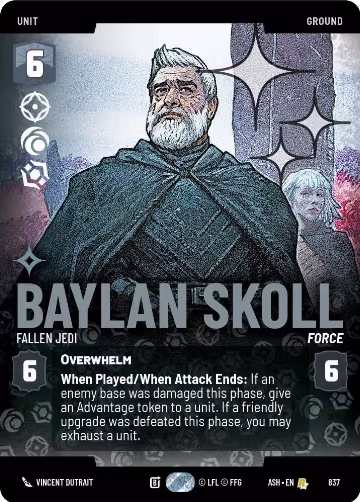 Baylan Skoll - Fallen Jedi (Prestige Foil) (837), Ashes of the Empire — Star Wars card price