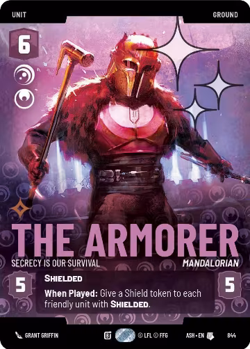 The Armorer - Secrecy is Our Survival (Prestige Foil) (844), Ashes of the Empire — Star Wars card price