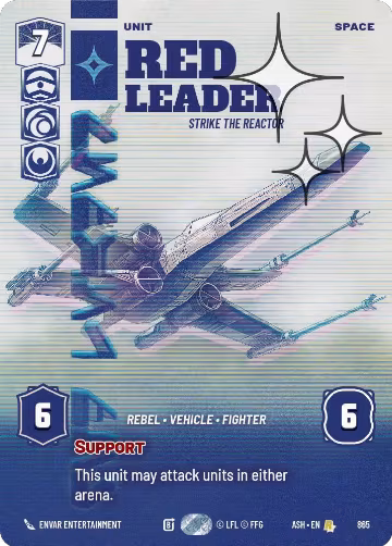 Red Leader - Strike the Reactor (Prestige Foil) (865), Ashes of the Empire — Star Wars card price
