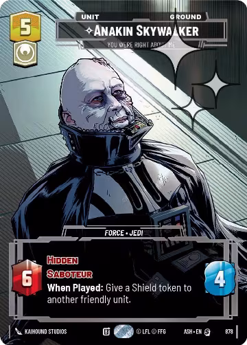 Anakin Skywalker - You Were Right About Me (Prestige Foil) (878), Ashes of the Empire — Star Wars card price
