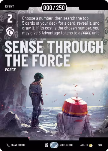 Sense Through the Force (Serialized) (907), Ashes of the Empire — Star Wars card price